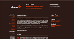 Desktop Screenshot of antropofest.cz