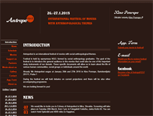 Tablet Screenshot of antropofest.cz